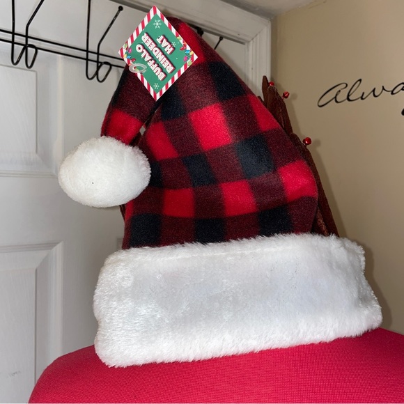 NWT Buffalo Plaid Reindeer Hat ❤️🖤 - Picture 4 of 9